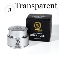 Гель для моделирования и наращивания ногтей L'AMORE Fashion Builder Smart Gel 30мл, тон 08 Transparent