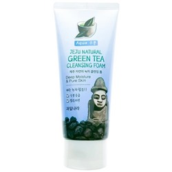 Пенка для лица Jeju Natural Green Tea Cleansing Foam 120гр