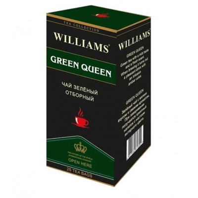 Чай зеленый Williams Green Queen, 25 пак.