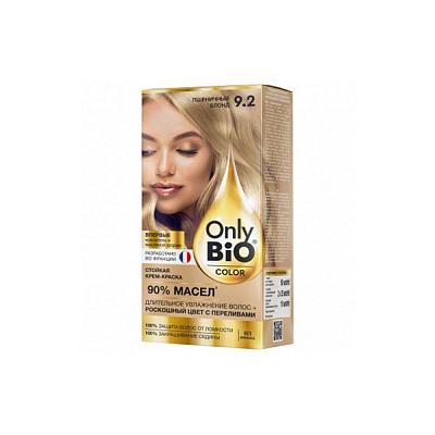 Стойкая крем-краска для волос серии Only Bio COLOR Тон 9.2 Пшеничный блонд 115мл/15шт