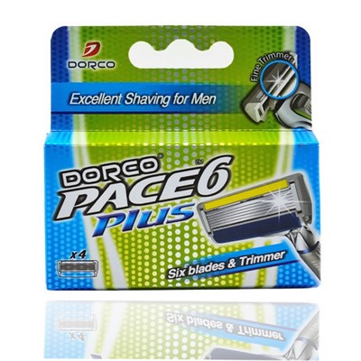 Сменные Кассеты DORCO PACE 6 PLUS (4шт)