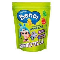 «HIPPO BONDI & FRIENDS», мармелад жевательный с игрушкой «Пупсы», 100 гр. KDV