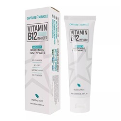 PEI MEI  Зубная паста VITAMIN B12 Whitening Натуральное Отбеливание ВИТАМИН В12 Malibu Mint  100мл  (PM-6945)