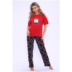 Пижама с брюками 71108 (красный)