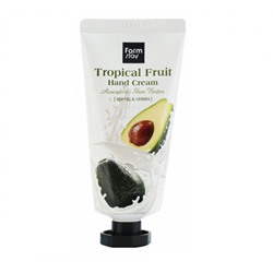 Farmstay Питательный крем для рук с маслом ши и авокадо Tropical Fruit Hand Cream Avocado