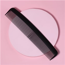 Расчёска комбинированная, 22 × 4,5 см, цвет чёрный