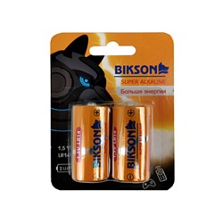 Батарейка BIKSON LR14-2BL, 1,5V, 2шт, блистер, арт. BN0553-LR14-2BL алкалиновая (цена за 1 шт.)