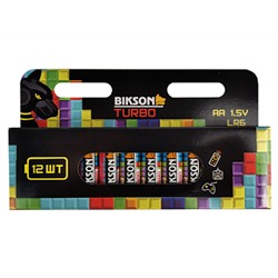 Батарейка BIKSON TURBO LR6-12SB, 1,5V, АА, 12шт, арт. BN0539-LR6-12SB акалиновая (цена за 1 шт.)