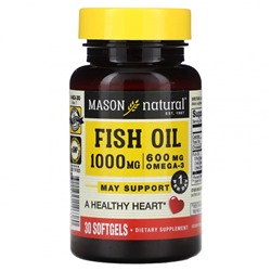 Mason Natural, Рыбий жир, 1000 мг, 30 мягких таблеток