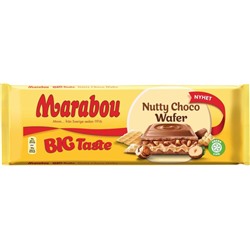 Шоколад молочный Marabou Big Taste Nutty Choco Wafer (вафли и фундук) 270 гр