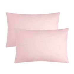 Комплект наволочек "Этель", 50х70 см - 2 шт, розовый, 100% хлопок, бязь