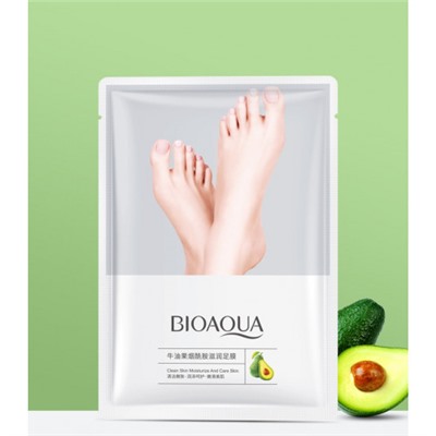 Увлажняющая маска-носочки для ног BIOAQUA с экстрактом авокадо и ниацинамидом