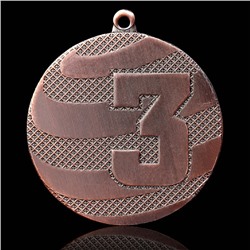 Медаль призовая 003 диам 5 см. 3 место. Цвет бронз. Без ленты