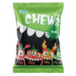 Кисло-сладкие жевательные конфеты, Fundiez Chews Mini Sour (ассорти) 200 г