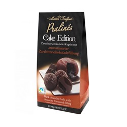 Конфеты из темного шоколада Maitre Truffout Cake Edition с шоколадной начинкой 148 гр