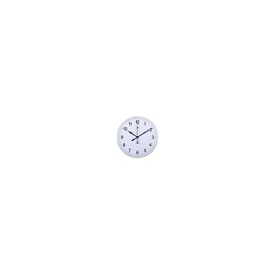 Часы настенные круг d=25см, основание белое "Классика" "Рубин" 2524-139 (10)