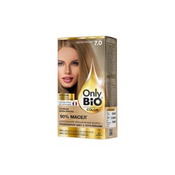 Стойкая крем-краска для волос серии Only Bio COLOR Тон 7.0 Светло-русый 115мл/15шт