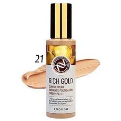 (Китай) Тональная основа Enough Rich Gold Double Wear Radiance Foundation (Тон 21)