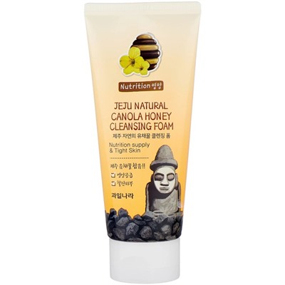 Пенка для лица Jeju Natural Canola Honey Cleansing Foam 120гр