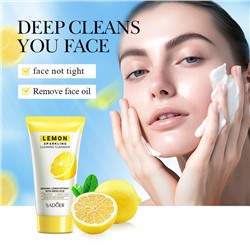 Пенка для лица с экстрактом лимона SADOER Lemon Sparkling Cleaning Cleanser, 150 мл