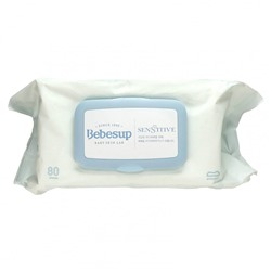 Bebesup, Детские влажные салфетки, для чувствительной кожи, 80 листов